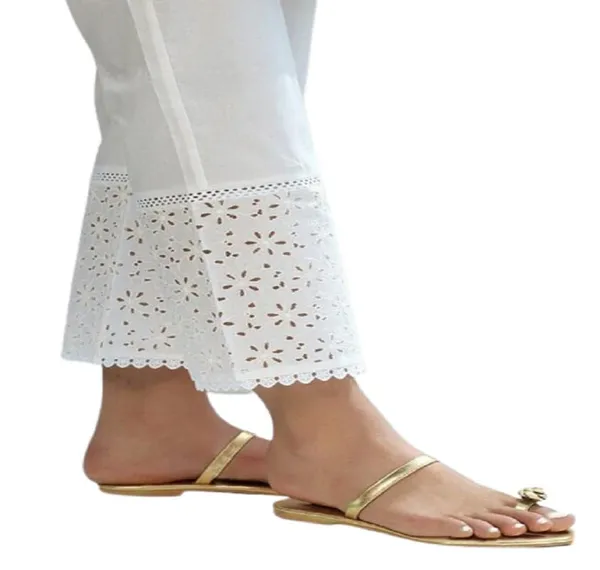 Women'S_Cotton_Lace_Bell_Pant�White